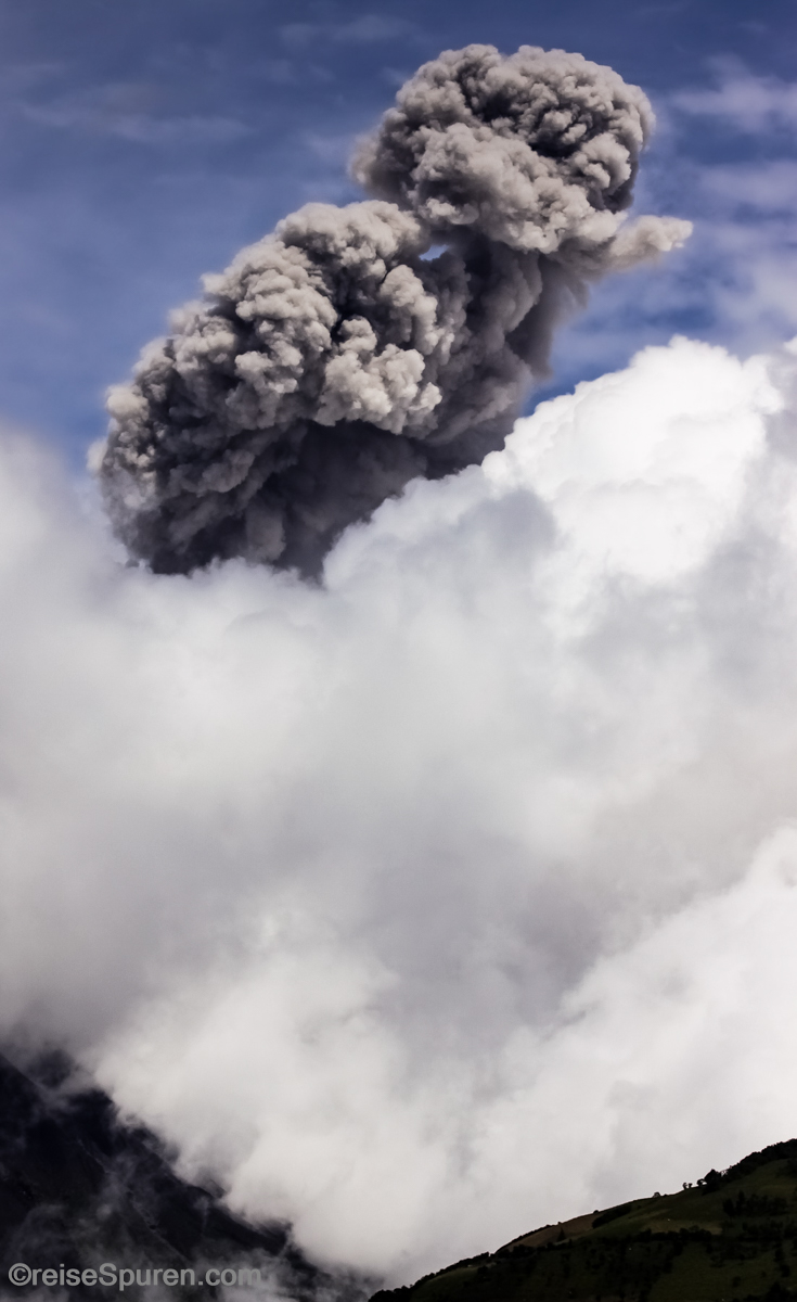 Aschewolke Vulkan Tungurahua